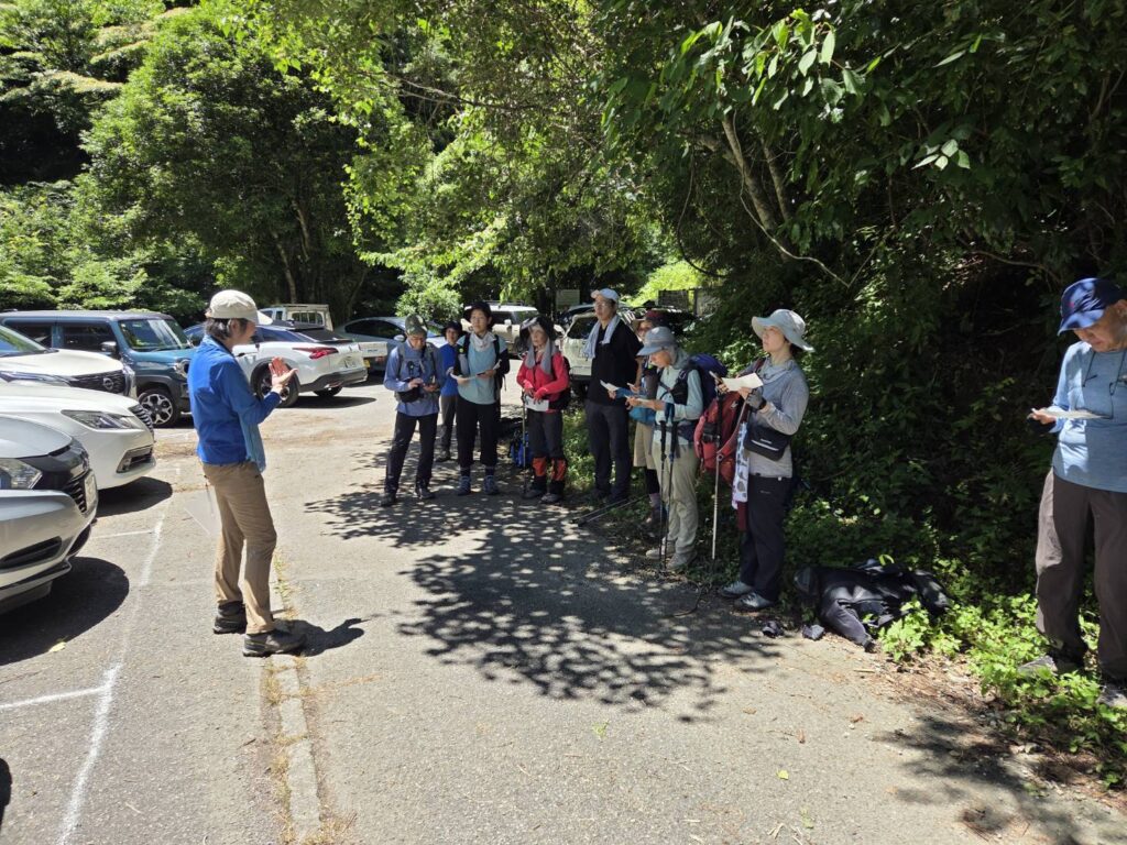 「トイレDB」への情報提供の方法を説明。本当は、実際に送信していただきたかったのですが、電波が入らず、口頭での説明のみになりました。